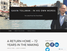 Tablet Screenshot of gavintollmanblog.com